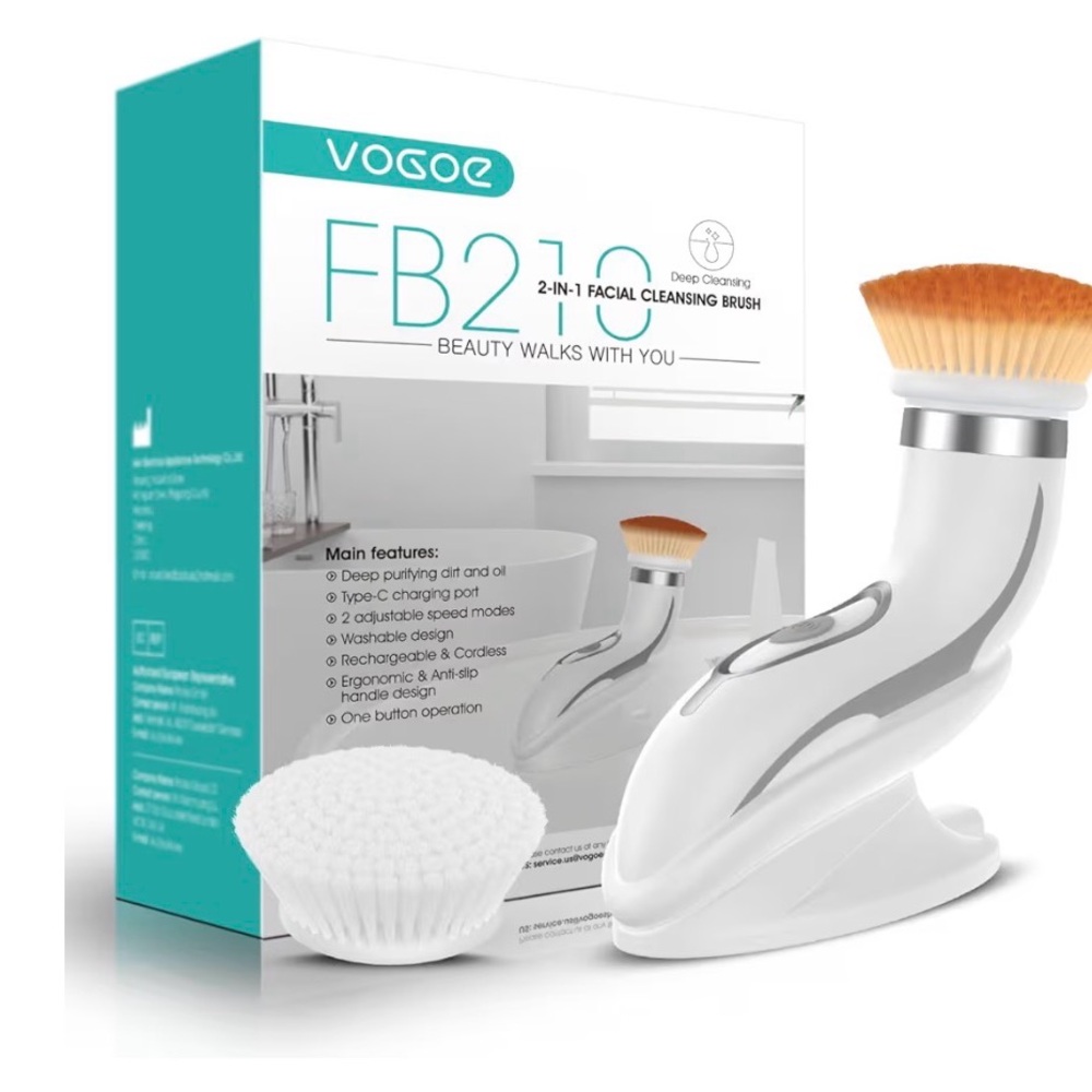 Vogoe 2-in-1 Facial Cleansing Brush